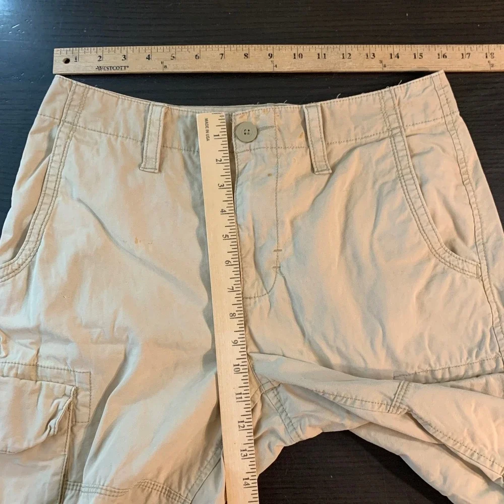 Urban Pipeline Mens Tan Khaki Cotton Canvas Cargo Shorts Size 31 Skater Grunge‎